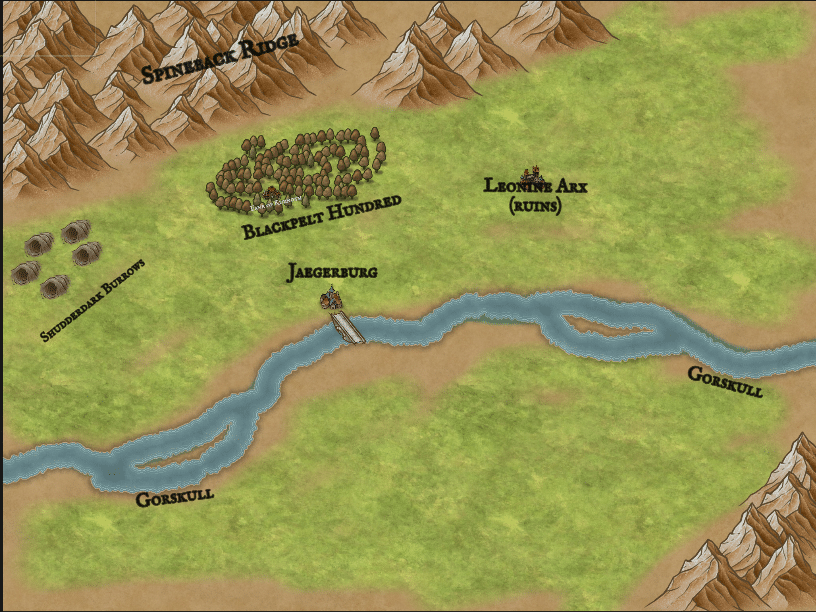 Wildmane Gorge Map