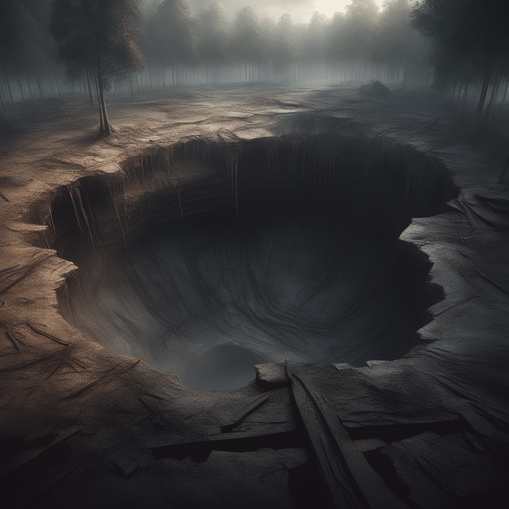 a-giant-and-deep-sinkhole-in-the-ground-photorealistic-4k-resolution-sharp-focus-insanely-detail-498828434