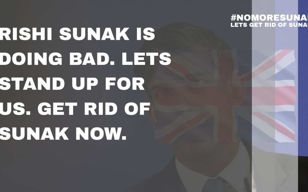 Are people saying ‘No more Sunak’ ??????